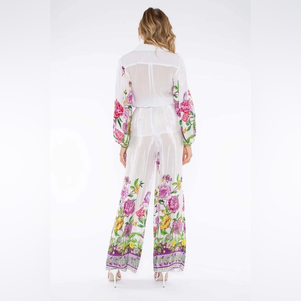 Taj by Sabrina Crippa NOAH PANT and SHIRT SET - SECRET GARDEN size XS NWT - Picture 3 of 7